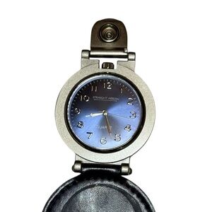 Vintage Blue Dial Travel Alarm Clock